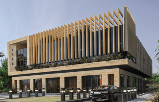 Steel Facade Design for Commercial Mall