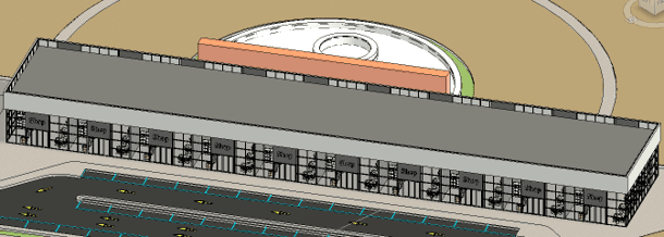 Multi-Span Steel Roof Structure